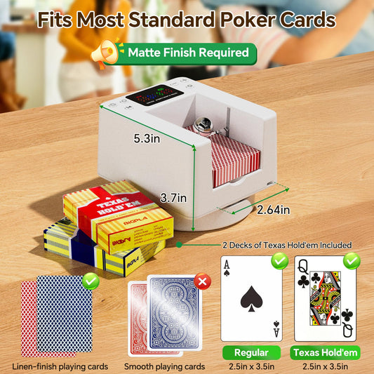 Seektain automatic card dealer rotating 180-360 degrees for flexible dealing.