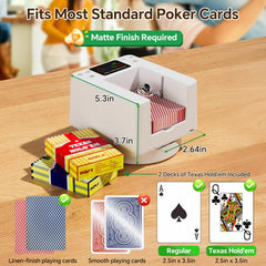 Seektain automatic card dealer rotating 180-360 degrees for flexible dealing.