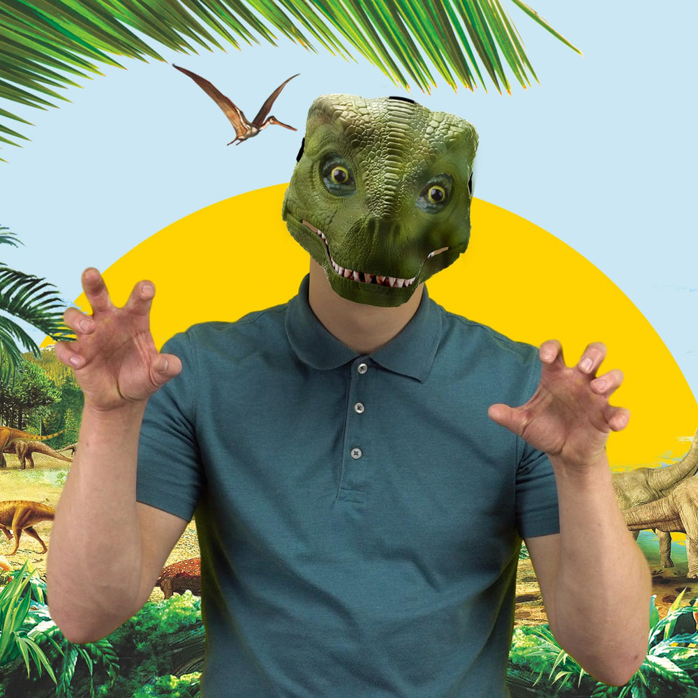 Seenelling dino mask adjustable back buckle ensures comfortable wear.