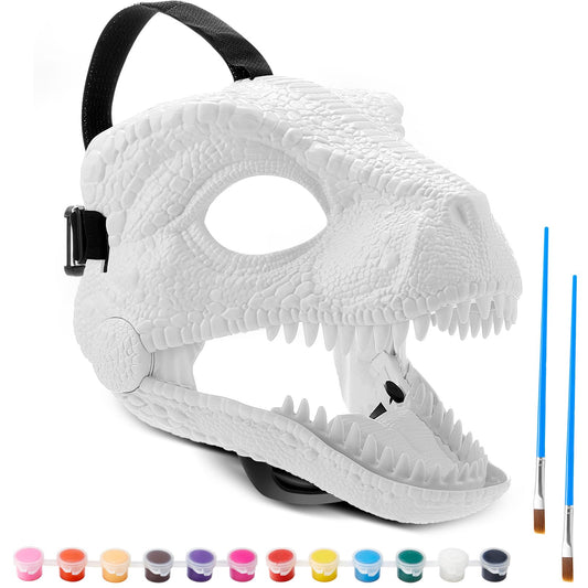 Seenelling Dino Mask front view for authentic costume feel