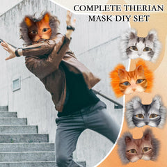 Seenelling faux fur fabric strips for a plush, furry silhouette
