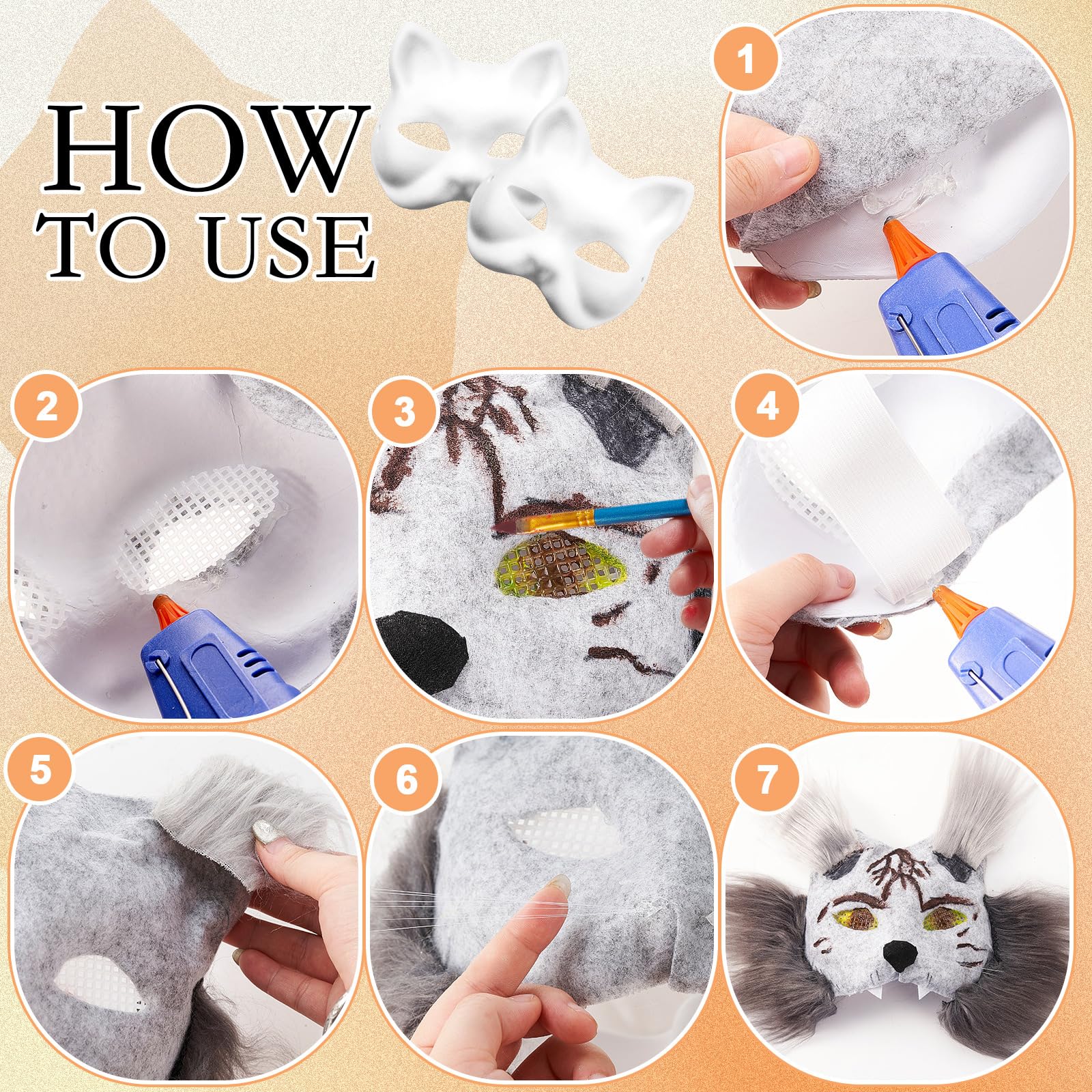 Seenelling hot melt glue gun included for quick, sturdy assembly