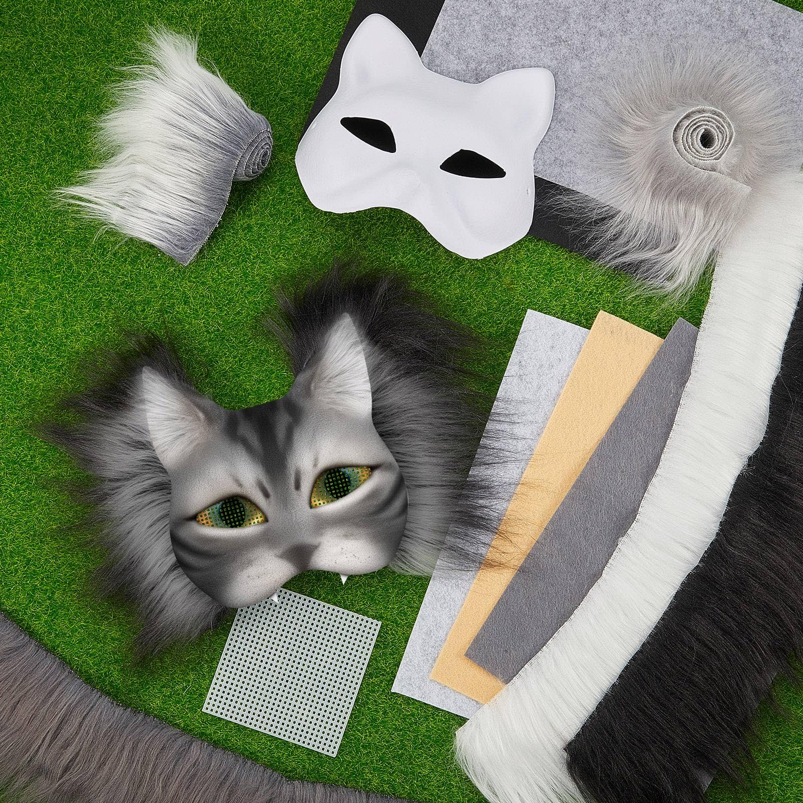 Seenelling Therian mask kit plastic mesh sheets for easy sizing