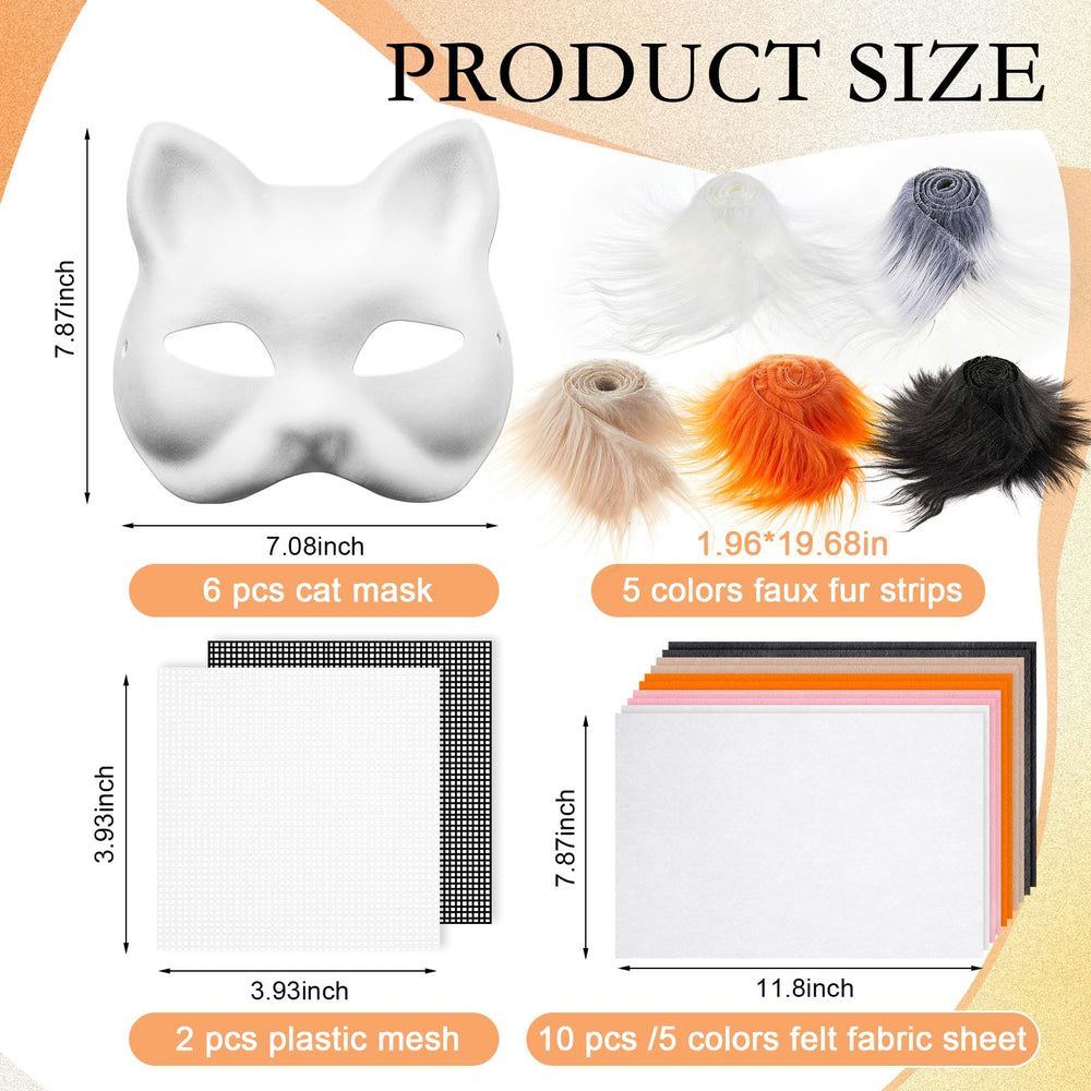 Seenelling white felt fabric sheets ideal for soft, skin-friendly mask crafting.