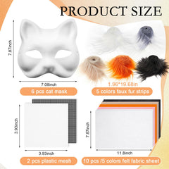 Seenelling white felt fabric sheets ideal for soft, skin-friendly mask crafting.