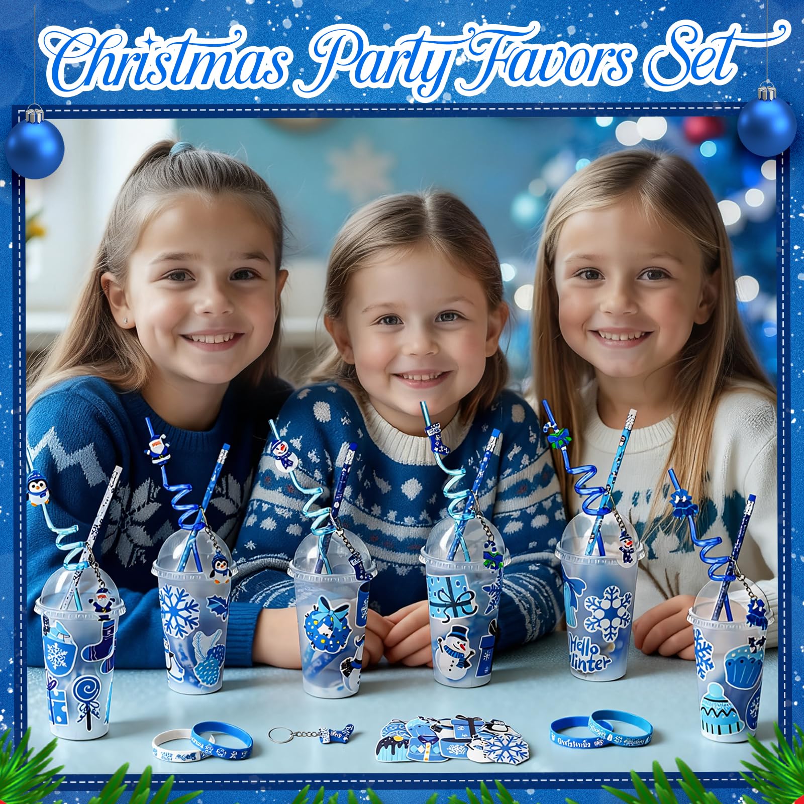 Seenelling winter gift set keychains add portable stocking stuffer charm