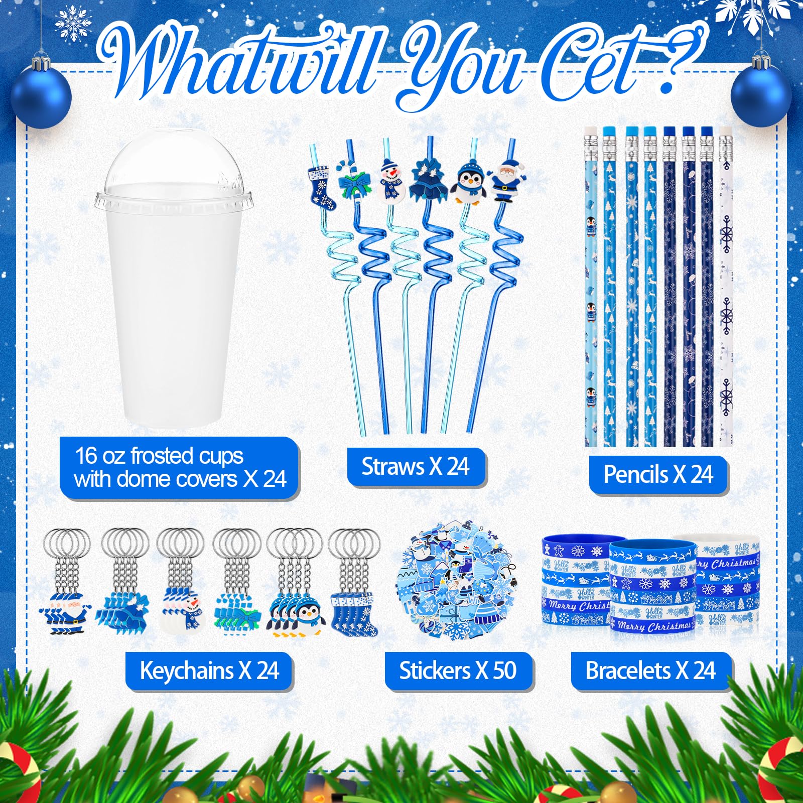Seenelling winter gift set stickers for decorating and gifting touches
