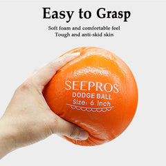 SEEPROS foam dodgeball set low-bounce design supports controlled play.
