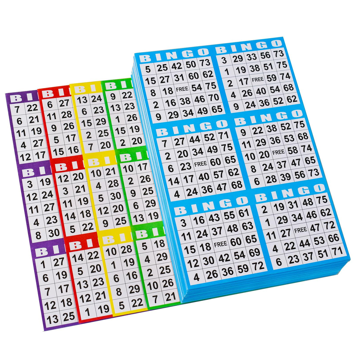SEETOOOGAMES bingo paper cards six-card sheets for organized large-group play