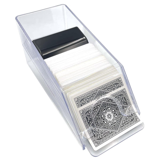 SEETOOOGAMES clear-deck capacity supports 1–4 decks for flexible home play