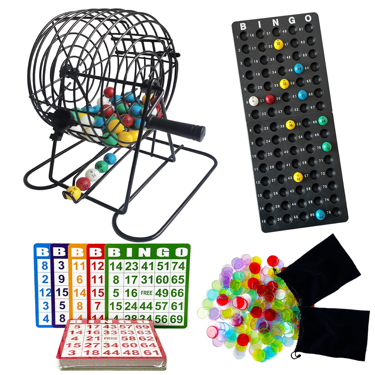 SEETOOOGAMES deluxe bingo cage 8-inch for smooth draws and clear number reads