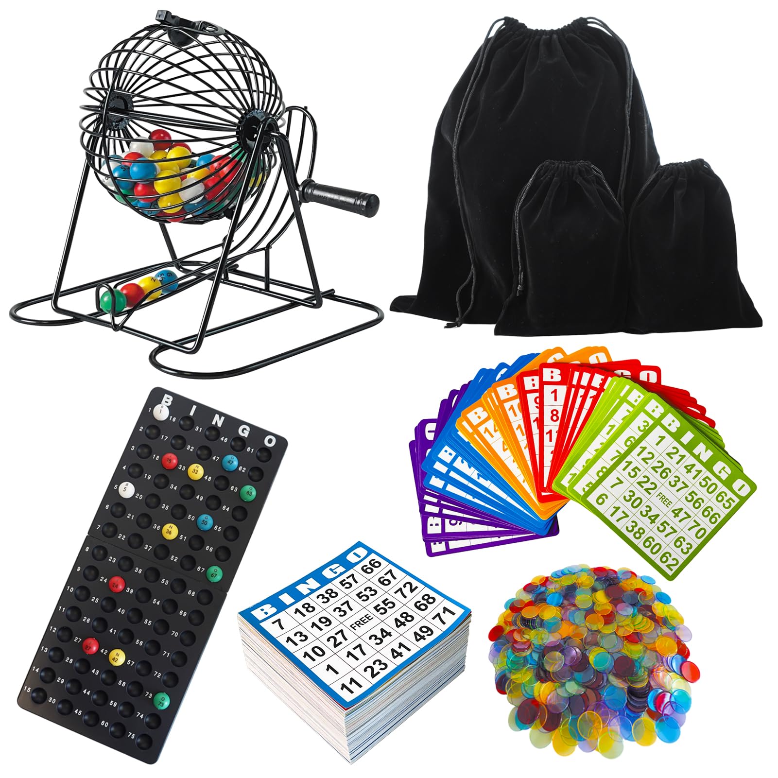 SEETOOOGAMES Deluxe bingo cage with visible balls for quick calls