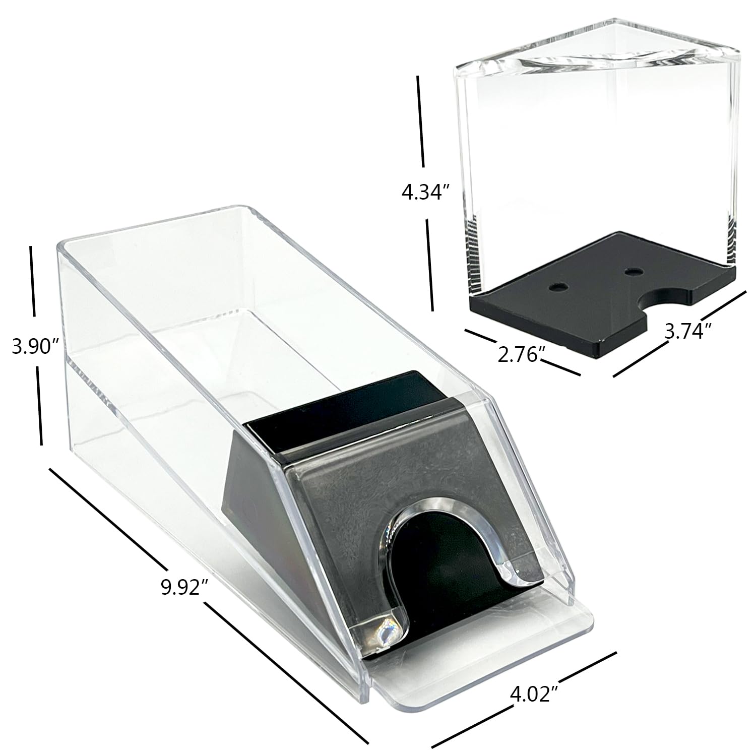 SEETOOOGAMES four-deck shoe and discard tray for multi-deck home games.
