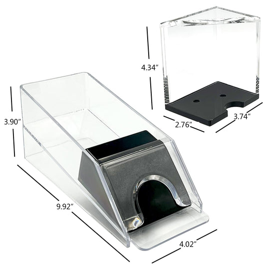 SEETOOOGAMES four-deck shoe and discard tray for multi-deck home games.