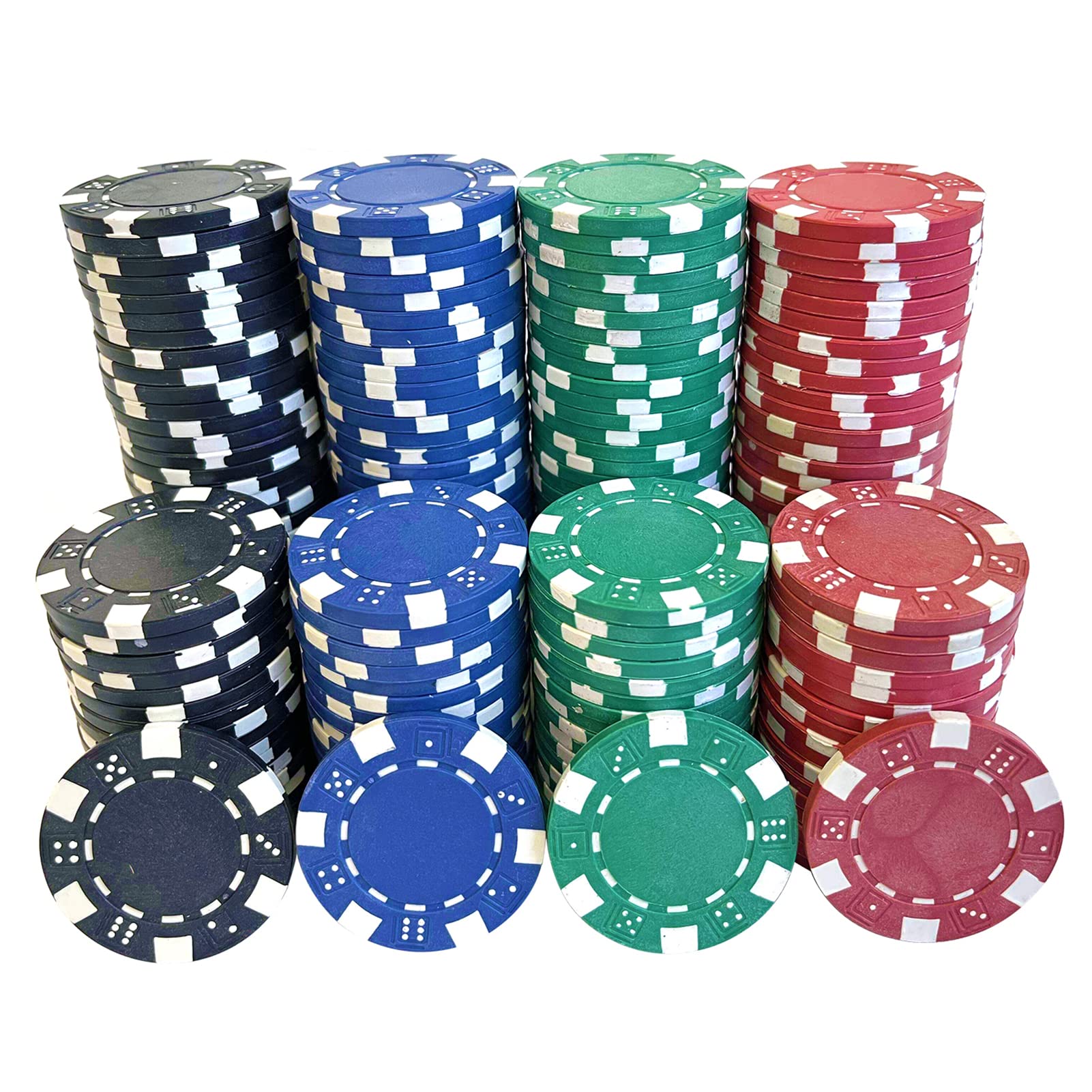 SEETOOOGAMES red 11.5g poker chip for home games.