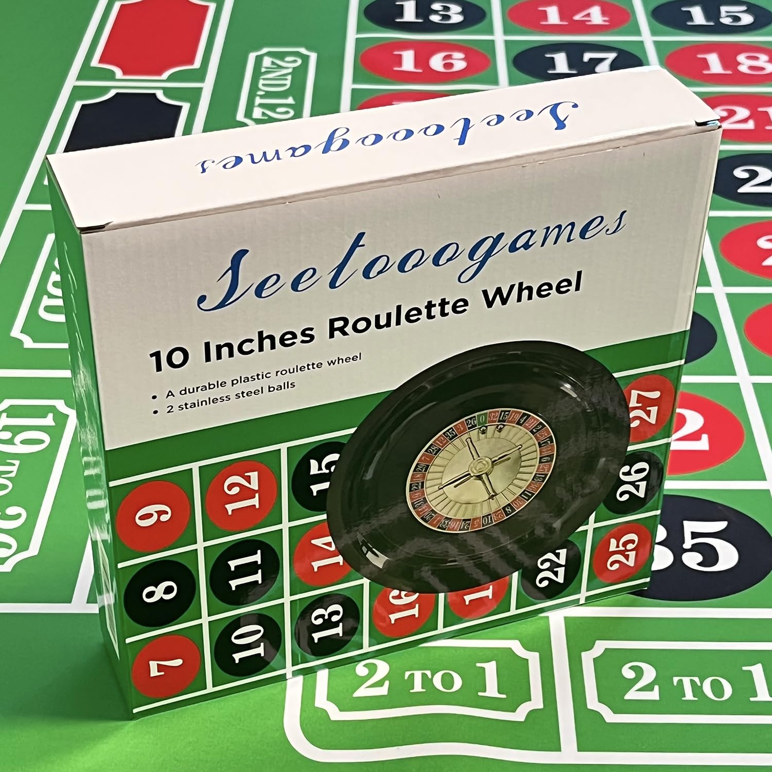 SEETOOOGAMES roulette balls included image reflects ready-to-use play accessories