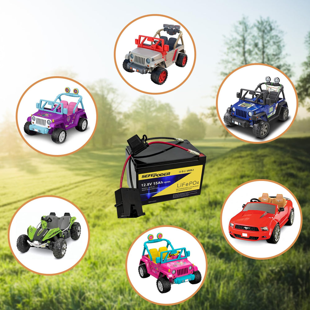 SEFEPODER high energy density LiFePO4 battery for longer run times
