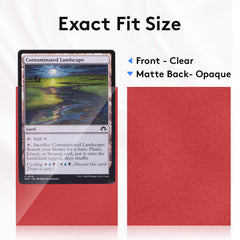 SEFOWG sleeves double-sided matte back and clear front for smooth shuffling