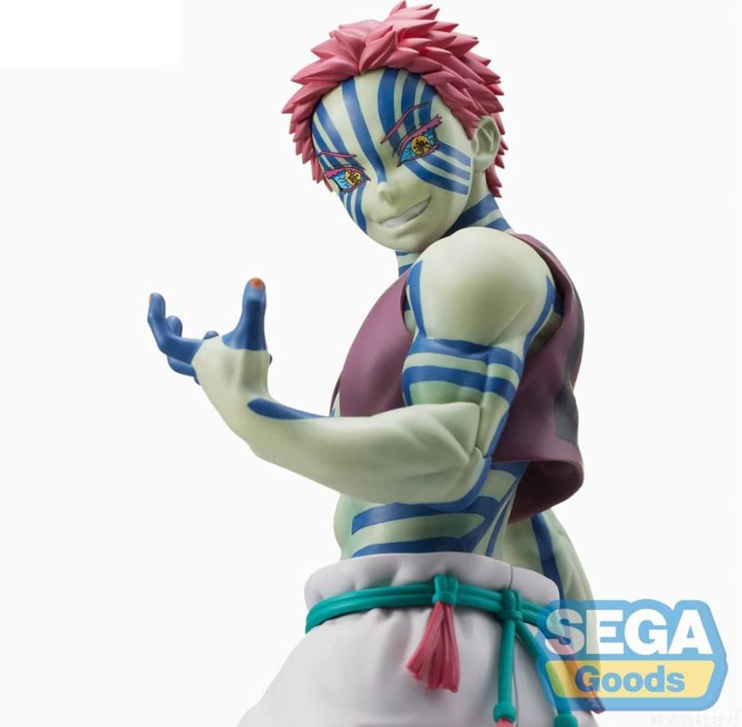 SEGA Demon Slayer Akaza close-up highlights intricate sculpt and paint detail