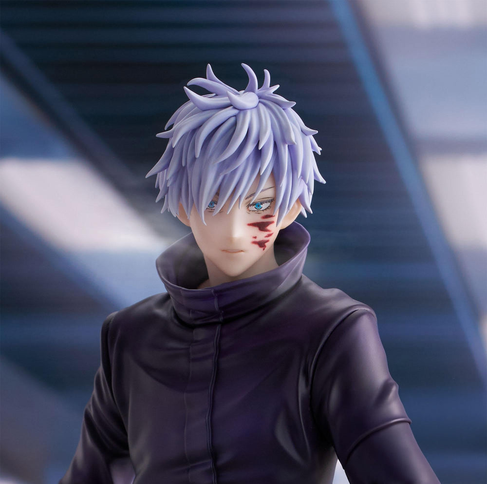 SEGA Luminasta Gojo figure in a display-ready pose; ready to join a Jujutsu Kaisen collection.