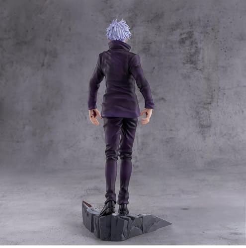 SEGA Luminasta Gojo figure side view; dynamic pose for dioramas and collections.