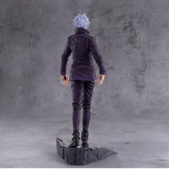 SEGA Luminasta Gojo figure side view; dynamic pose for dioramas and collections.