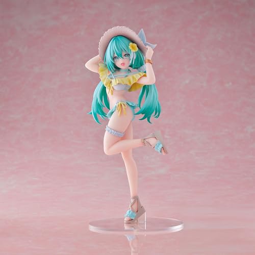SEGA Luminasta Hatsune Miku Series figure front view shows dynamic pose.