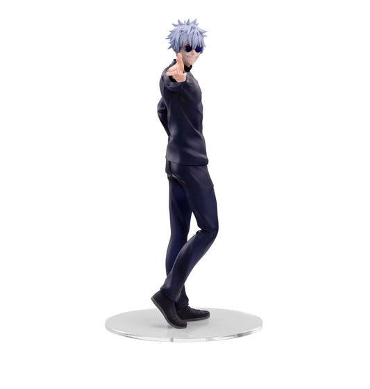 SEGA Luminasta Gojo duo figure on display shelf for collectors.