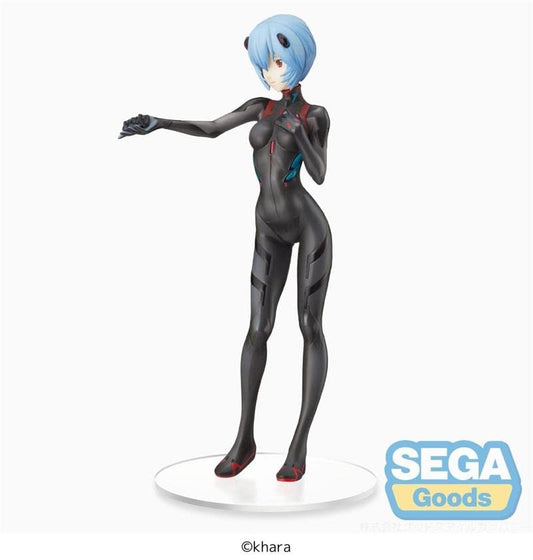 SEGA Rei Ayanami base stand included for stable shelf posing.