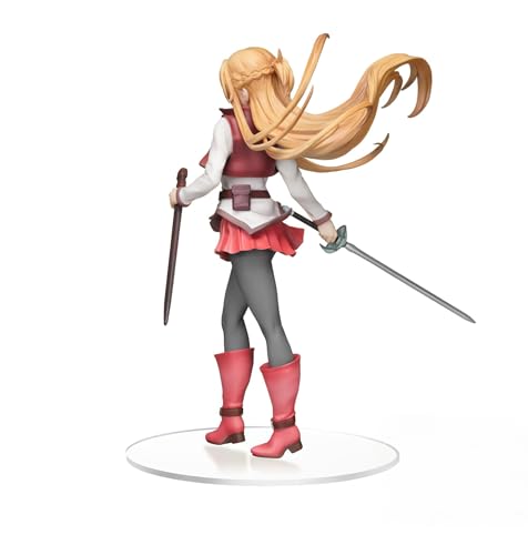 SEGA Asuna figure with flowing orange hair, ideal for dynamic shelf display.