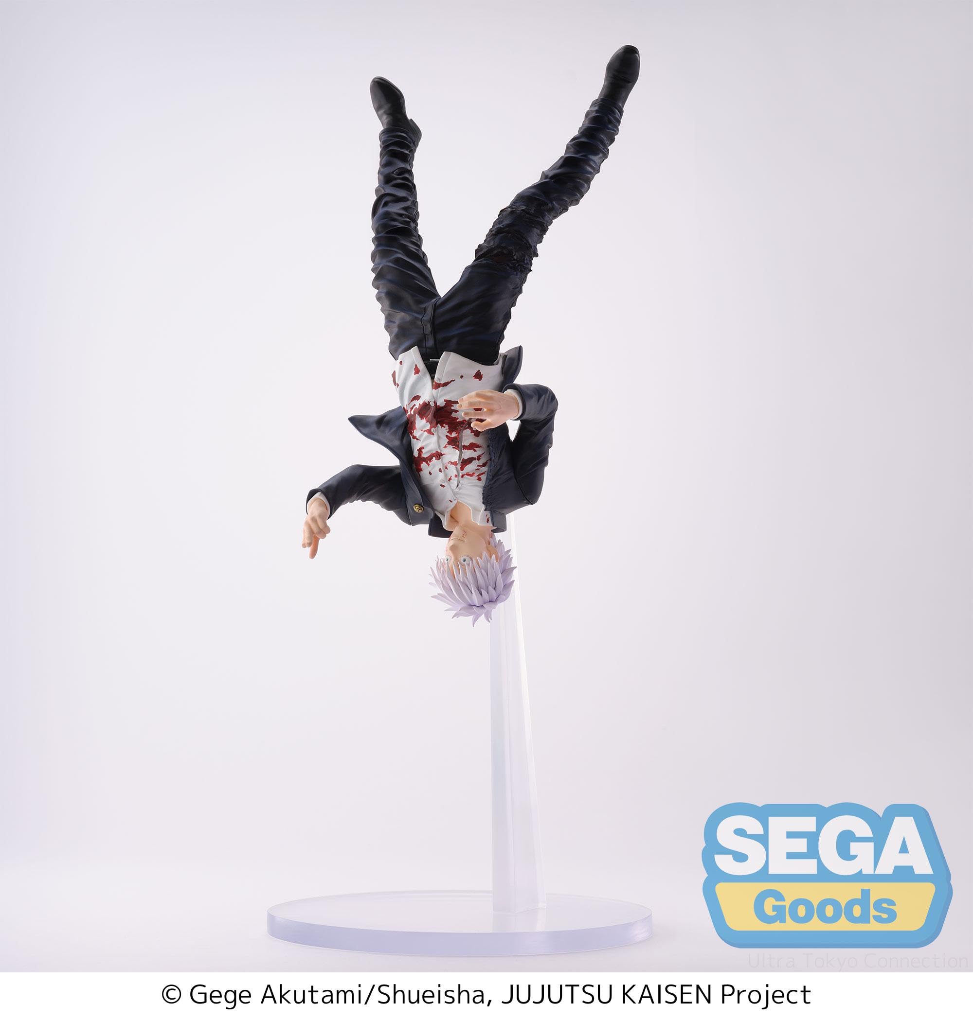 SEGA Satoru Gojo figure side profile with crisp details for display realism.