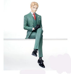 SEGA SPY x FAMILY Loid Forger with base stand for stable shelf display.
