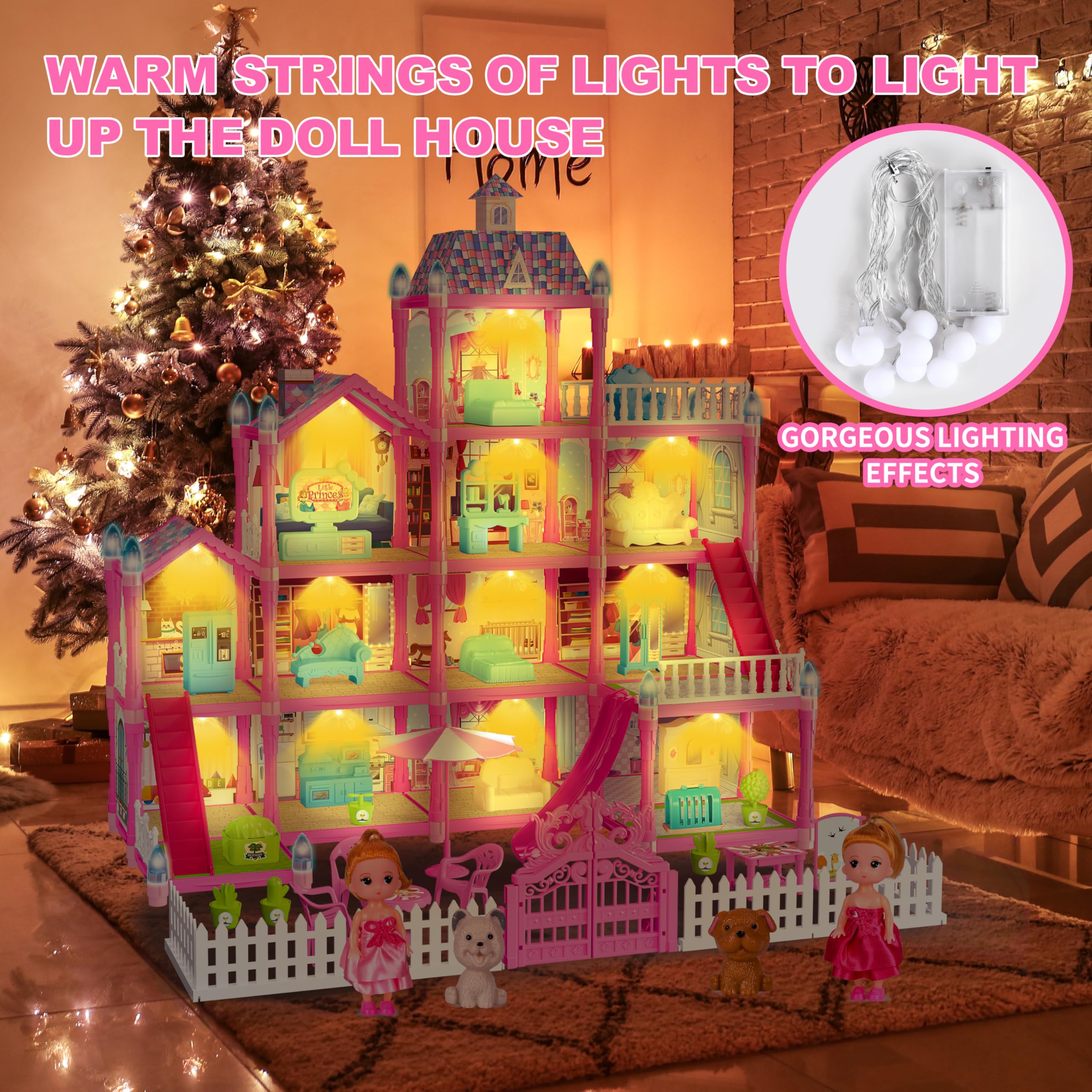 Seifar DIY doll house kit invites building and decorating.