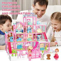 Seifar doll house LED lighting creates warm, cozy ambiance.
