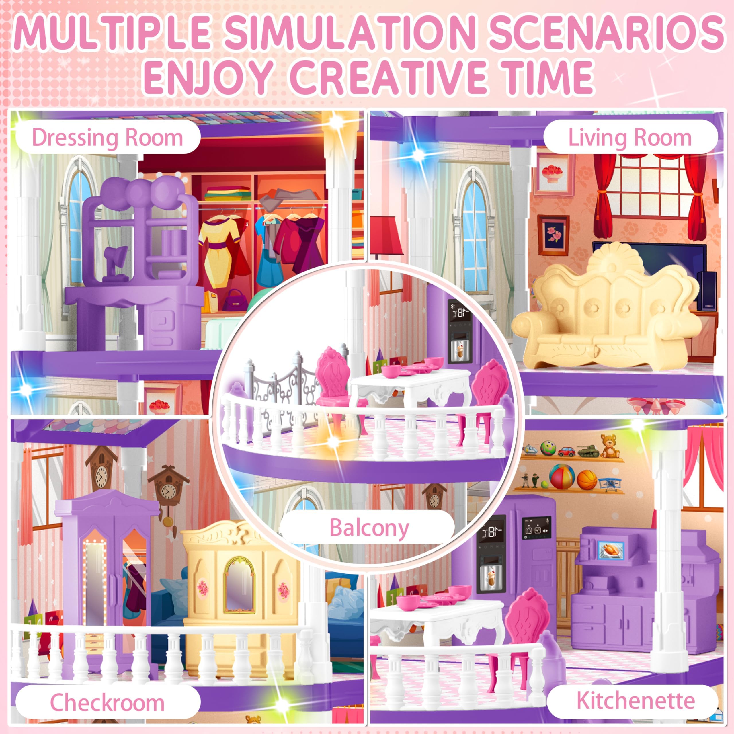 Seifar miniature furniture supports realistic pretend play.