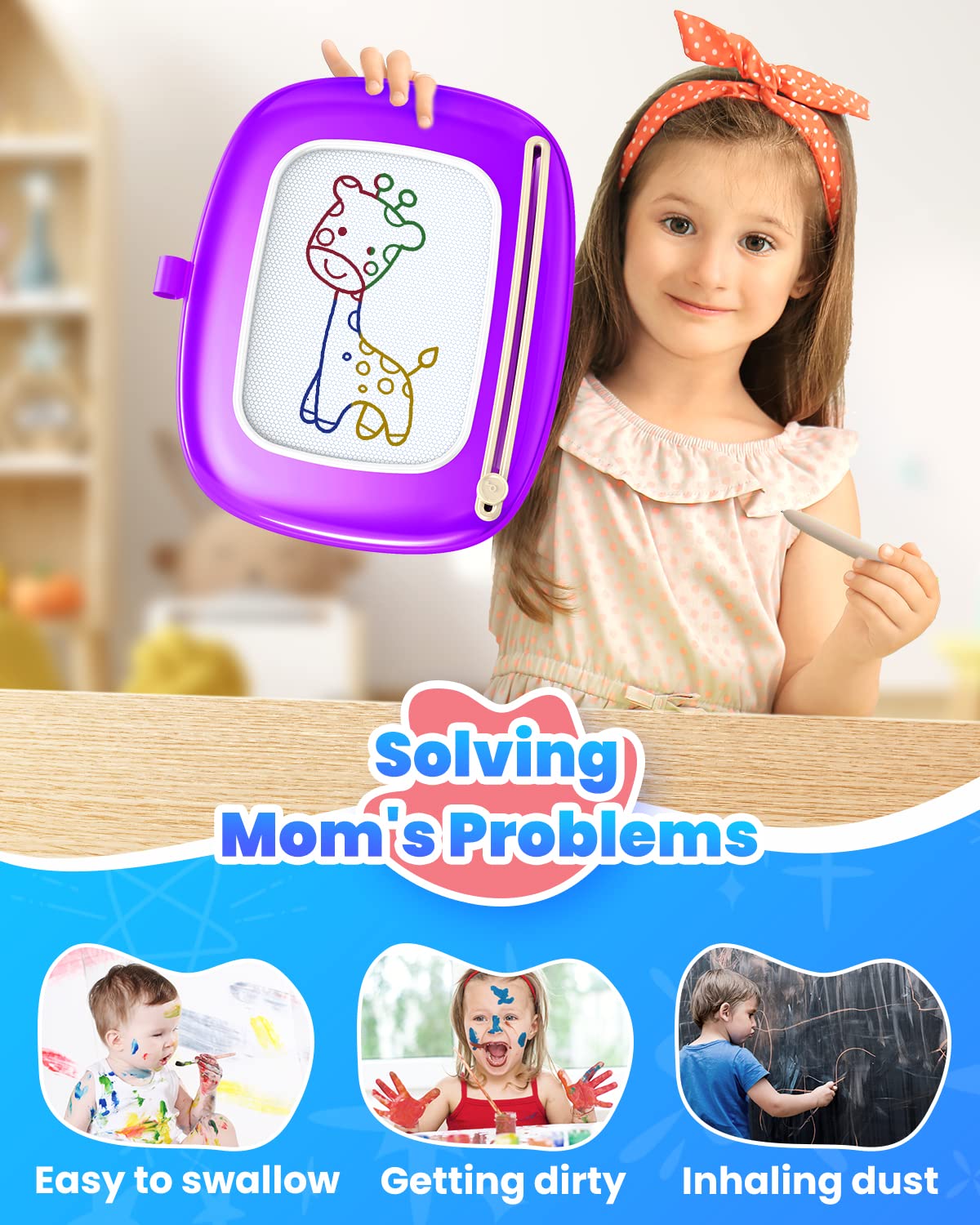 Seimome BPA-free, eco-friendly materials ensure safe, mess-free creativity