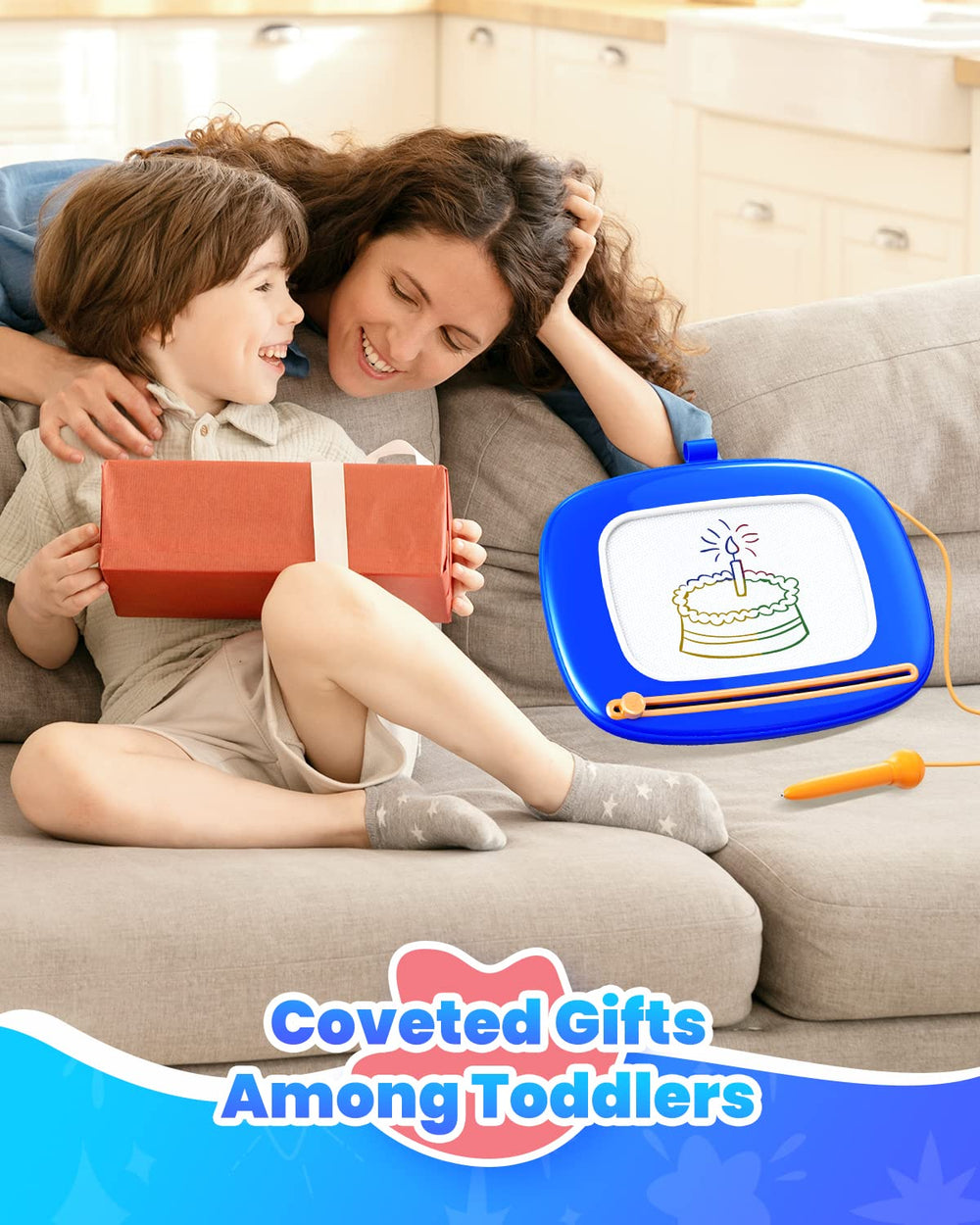 Seimome colorful learning toy makes a perfect birthday or holiday gift.