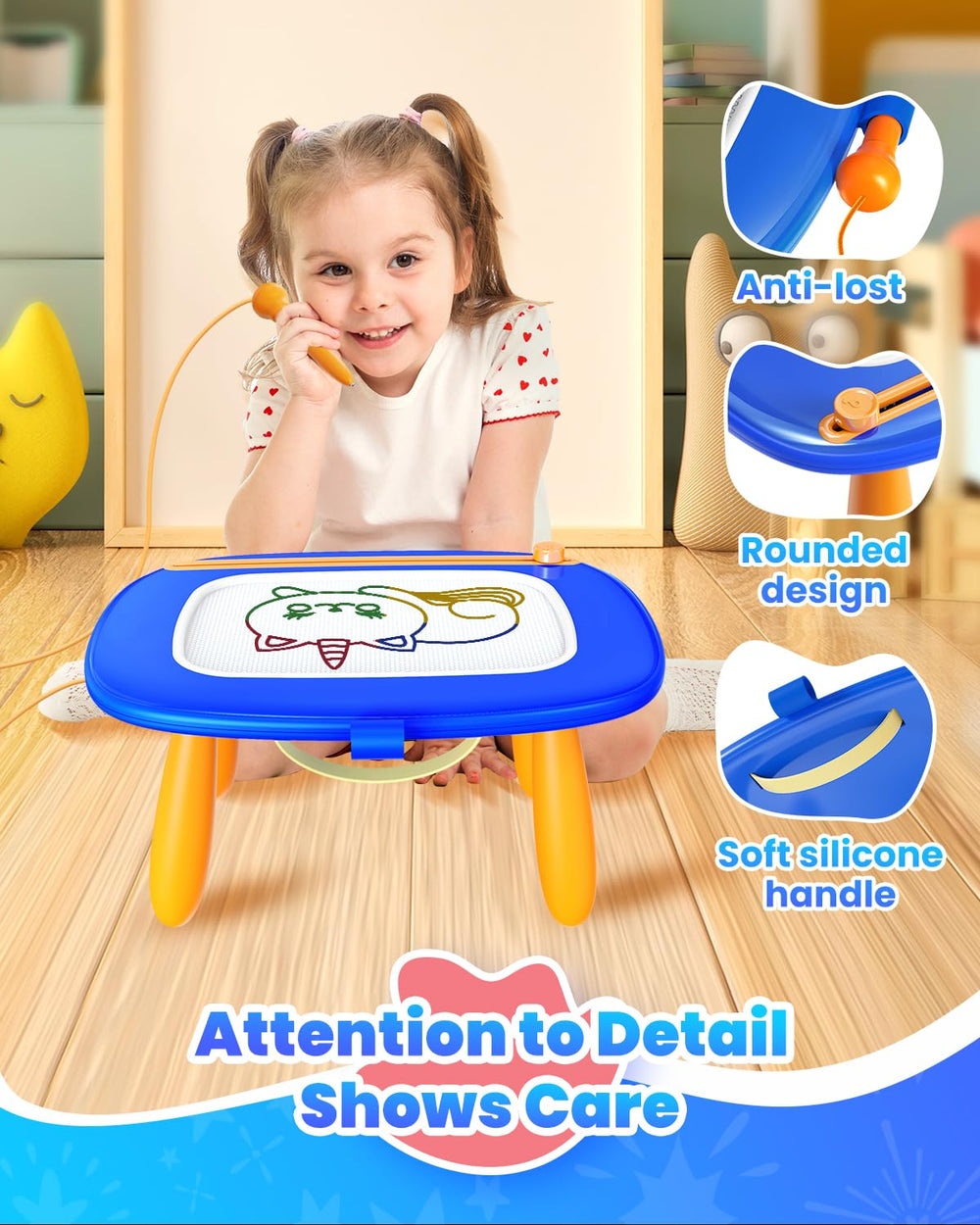 Seimome eco friendly ABS drawing board uses BPA-free materials for worry-free use.
