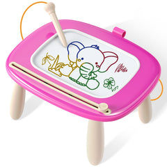Seimome magnetic drawing board deep pink front view for mess-free doodling