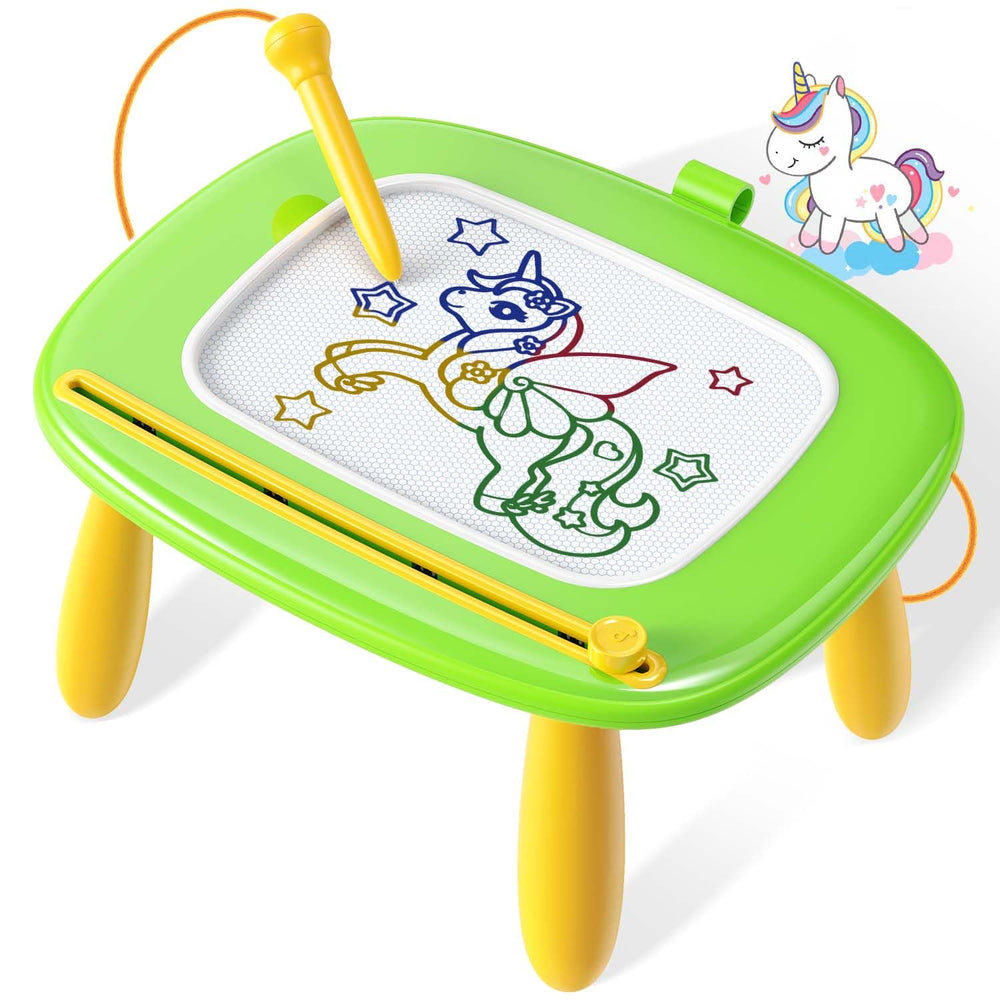 Seimome magnetic drawing board front view offers a mess-free drawing experience for toddlers.