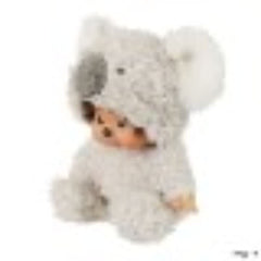 Sekiguchi Monchhichi fluffy koala plush in soft color, ideal for kid-friendly decor.