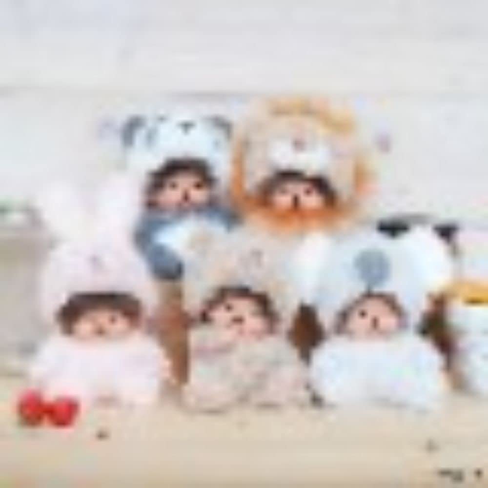 Sekiguchi Monchhichi kigurumi-style koala plush, ideal for display.