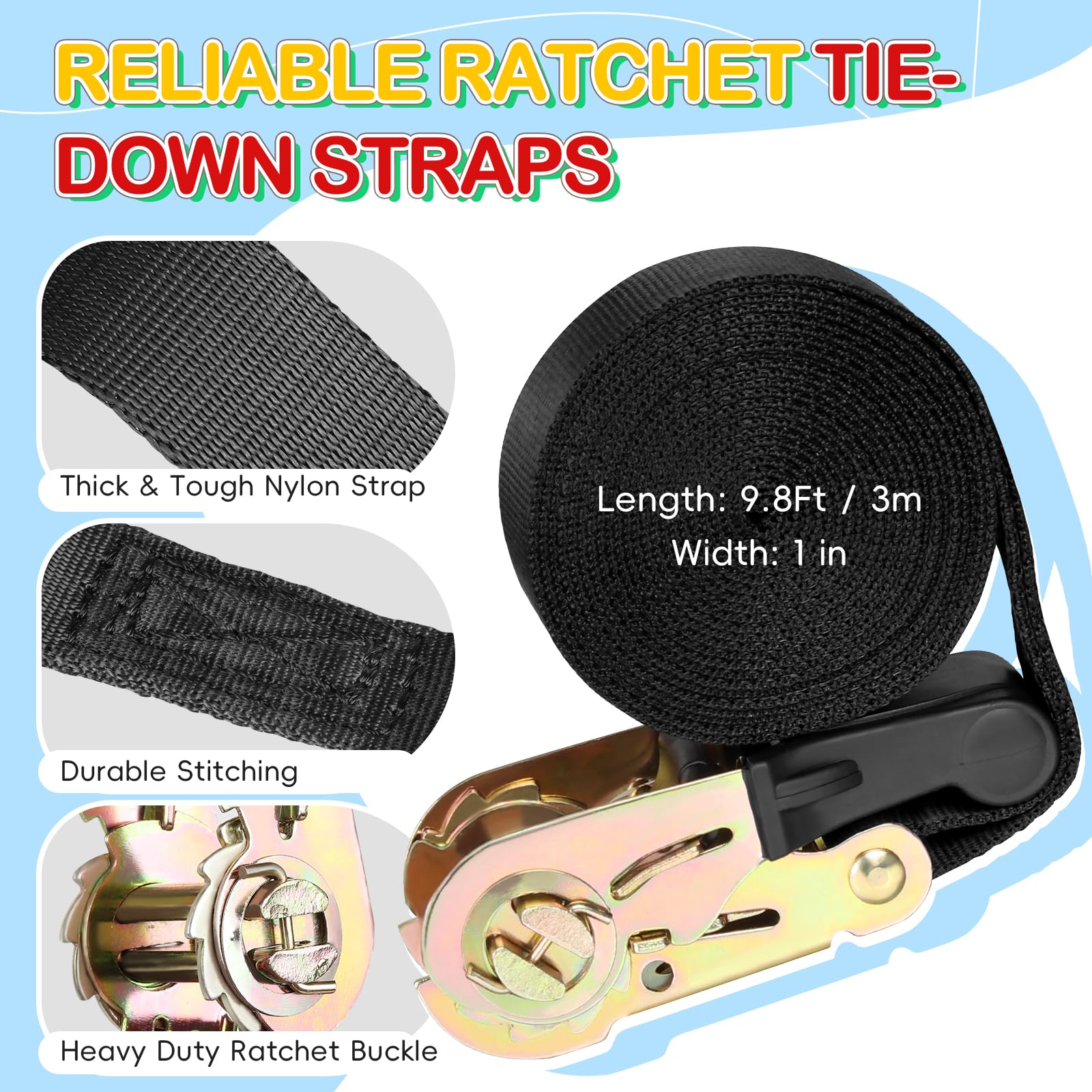 SEKKVY six-pack buckle belts securing holds around a trunk
