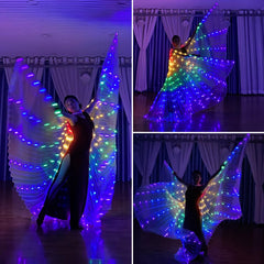 Sekopesy wings package includes wings and sticks for glow events with 3 AA power