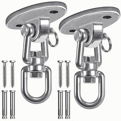SELEWARE ceiling swing mount in stainless steel for durable indoor and outdoor use.