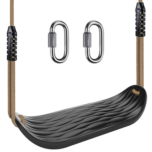 SELEWARE plastic swing seat non-slip for safe backyard play.