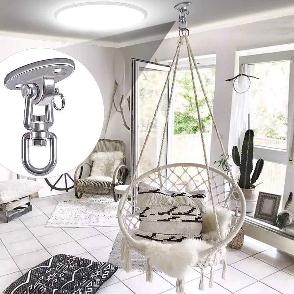 SELEWARE swivel hanger rotates 360 degrees for flexible swing configurations.