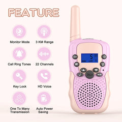 Selieve walkie talkies LCD display close-up for easy use