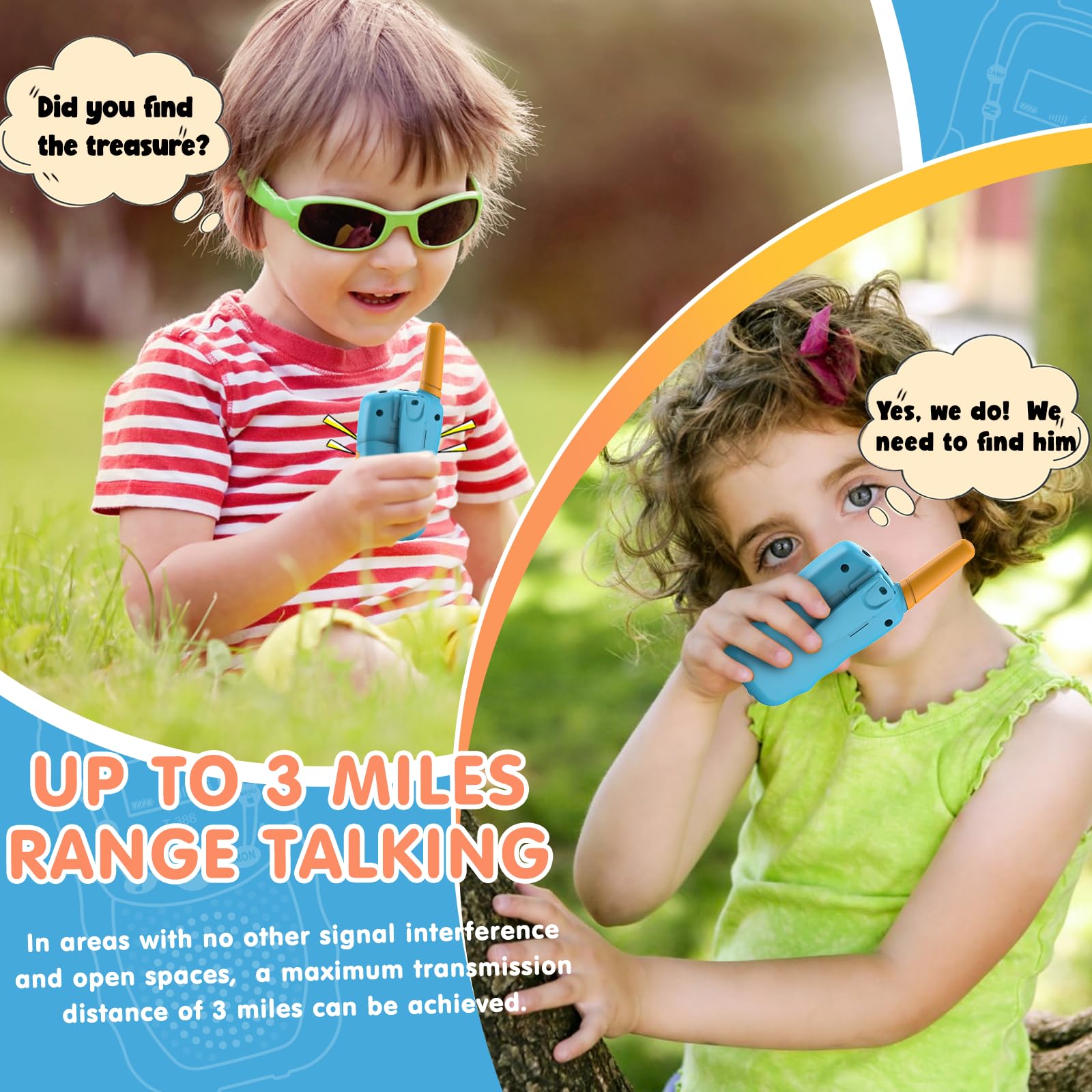Selieve walkie talkies 22 channels reduce cross chatter during group outings