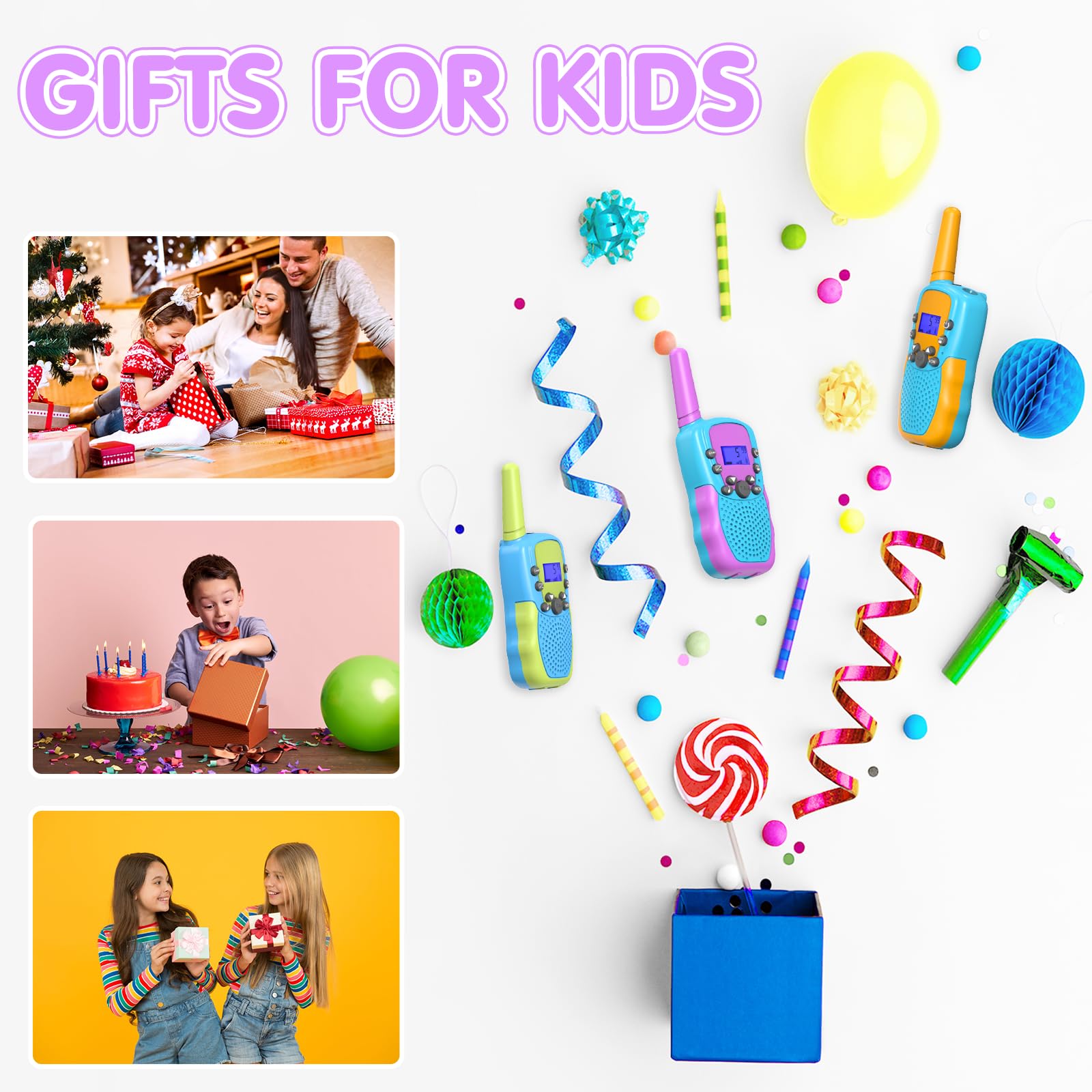 Kids stay connected with Selieve walkie talkies during outdoor exploration.